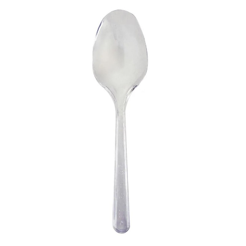 Cucchiai in plastica PS Trasparente 180 mm - confezione da 50 cucchiai